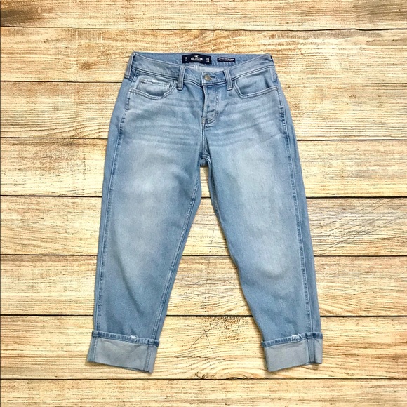 low rise cropped jeans